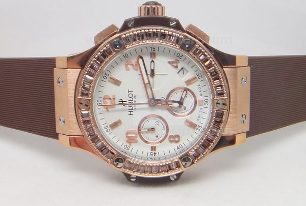 Hublot Big Bang Diamonds on Rose Gold Case Lady's Watch